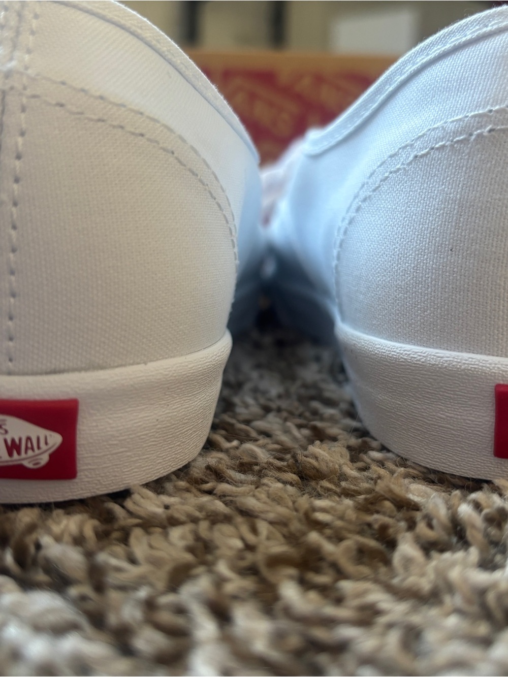 Vans White Canvas Low-Top Sneakers - Men's - Picture 3 of 6